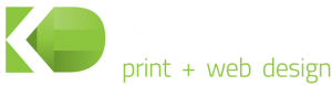 KD Logo Transparent White