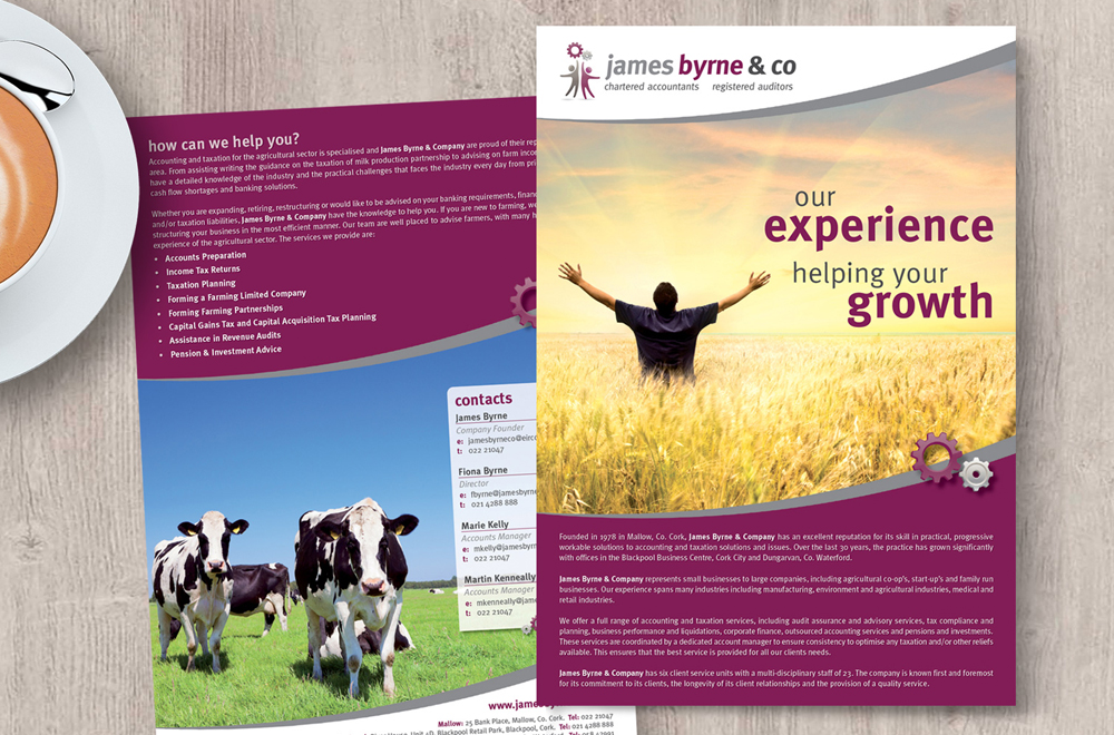 James Byrne & Co. Farming A4 Flyer