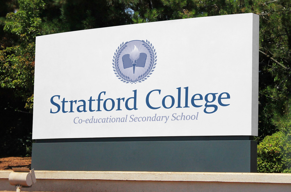 Stratford College On Sign